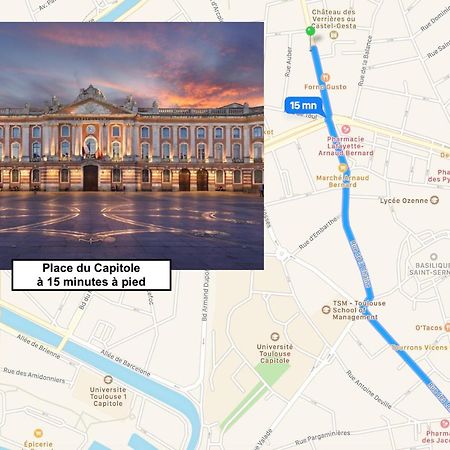 Le St Honore - Appartement Toulouse Centre Avec Chambre & Parking Zewnętrze zdjęcie